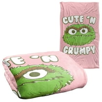 Sesame Street Cute N Grumpy Officially Licensed Silky Touch Super Soft Throw Blanket 36" x 58"