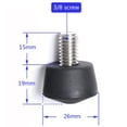 thumbnail image 3 of shamjina 5x3/8" Screw Thread Tripod Feet Rubber Monopod for 5 Pcs, 3 of 6