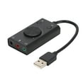 thumbnail image 1 of Desktop PC Audio Card, Laptop Sound Card Three Hole Output 15Hz-25KHz  For Laptop For Desktop, 1 of 8