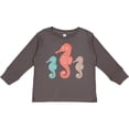 thumbnail image 3 of Inktastic Seahorse Ocean Sea Creatures Boys or Girls Long Sleeve Toddler T-Shirt, 3 of 5