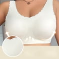 thumbnail image 5 of mihongmao Jelly Bra Bandeau Bra Ladies Comfortable No Steel Ring Breathable Woman Plus Size Bra Woman Underwear White 2X, 5 of 6