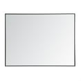 thumbnail image 5 of Metal frame rectangle mirror 36 inch in Black, 5 of 5
