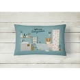 thumbnail image 2 of Carolines Treasures CK7522PW1216 Corgi in Bathtub Canvas Fabric Decorative Pillow 12H x16W multicolor, 2 of 4