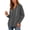 Dark Gray, variant on Oversized Hoodies Zaewscy Women's V-neck Hooded Sweatshirt Long Sleeved Drawstring Hooded Pullover Casual Loose Fall And Winter Curved Hem Sweatshirt Gray XXL