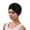 Black, variant on Women's Chemo Hat Cancer Cap Stretch Patient Turban Beanie Slouchy Head Hair Loss Cover for Sleeping White One Size