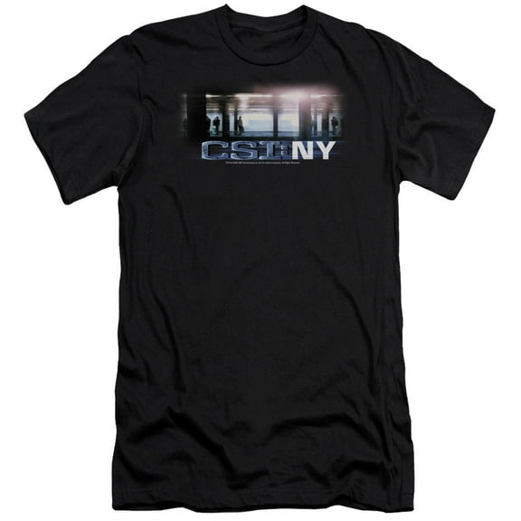Csi New York Subway Premium Canvas Adult Slim Fit 30/1 T-Shirt Black