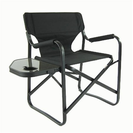 Pacific Import IP65T BK Aluminum Construction Lightweight Design Directors Chair, Black