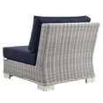 thumbnail image 5 of Lounge Chair, Rattan, Wicker, Light Grey Gray Blue Navy, Modern Contemporary Urban Design, Outdoor Patio Balcony Cafe Bistro Garden Furniture Hotel Hospitality, 5 of 7