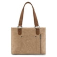 thumbnail image 5 of Wrangler Distressed Tote Bag for Women Western Purse Multi Pockets Handbags and Shoulder Bag, Tan, 5 of 6