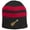 Black/Athletic Red, variant on Ukulele UKE Patch Acrylic Beanie Hat Cap, Navy/Athletic Oxford