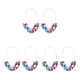thumbnail image 4 of Aretes en forma de U Sonducket Estampado de Leopardo Naranja, 4 of 6