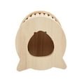 thumbnail image 1 of Casa De Hámster De Madera, Escondite De Hámster Artesanía Fina Fácil De Limpiar Resistente Al Desgaste Para Ratones Para Hámster Para Jerbos Cergrey Wooden Hamster House, 1 of 8