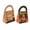 B, variant on Clearance Sale | Set of 2 Halloween Triangular Candy Gift Bags with Handles, Pumpkin and Spiderweb Designs for Party Favors