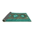 thumbnail image 2 of Ahgly Company Indoor Rectangle Oriental Turquoise Blue Traditional Area Rugs, 3' x 5', 2 of 4