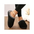 thumbnail image 7 of Women Non-Slip Mute Slippers Cozy Fleece Lining Multi-Color Solid Warm Comfortable Footwear, 7 of 7