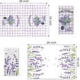 thumbnail image 2 of Spring Lavender Flower Kitchen Dish Towel Set of 2, Purple Buffalo Plaid Check Hand Towel Floral Cart Drying Baking Cooking Cloth, Bee Summer Seasonal Kitchen Decor 18x26 Inches, 2 of 6