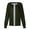 #03Army Green, variant on Solid Color Women’s Healthcare Uniform Jacket Terylene Twill Long Sleeve Nurse Scrub Outerwear with Side Pockets Green S