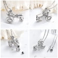 thumbnail image 4 of Stainless Steel Tractor Funeral Cremation Urn Pendant Necklace for Cremation Ashes Urn Lockets Necklace  for Ashes of Loved One Memorial Jewelry, 4 of 5