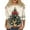 Beige, variant on WTOBBY Women's Casual Round Neck 3/4 Sleeve Loose Printed T-Shirt with Christmas Theme, Women's Holiday Season Top for Daily Wear, Comfortable Fashion Blouse,Beige L