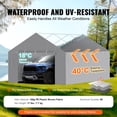 thumbnail image 6 of VEVOR Carport Replacement Canopy Cover Side Wall 13 x 20 ft, Garage Tent Shelter Tarp Heavy-Duty Waterproof & UV Protected, Easy Installation with Ball Bungees,Grey (Top and Frame Not Included), 6 of 9