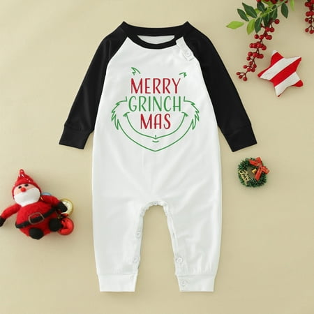 

Christmas Pajamas Matching Family Pajama Set Printed Shirt Pants For Baby