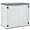 White, variant on Uforic 4.5x2.8x3.9 ft Horizontal Resin Outdoor Storage Shed, Waterproof & Lockable, Brown