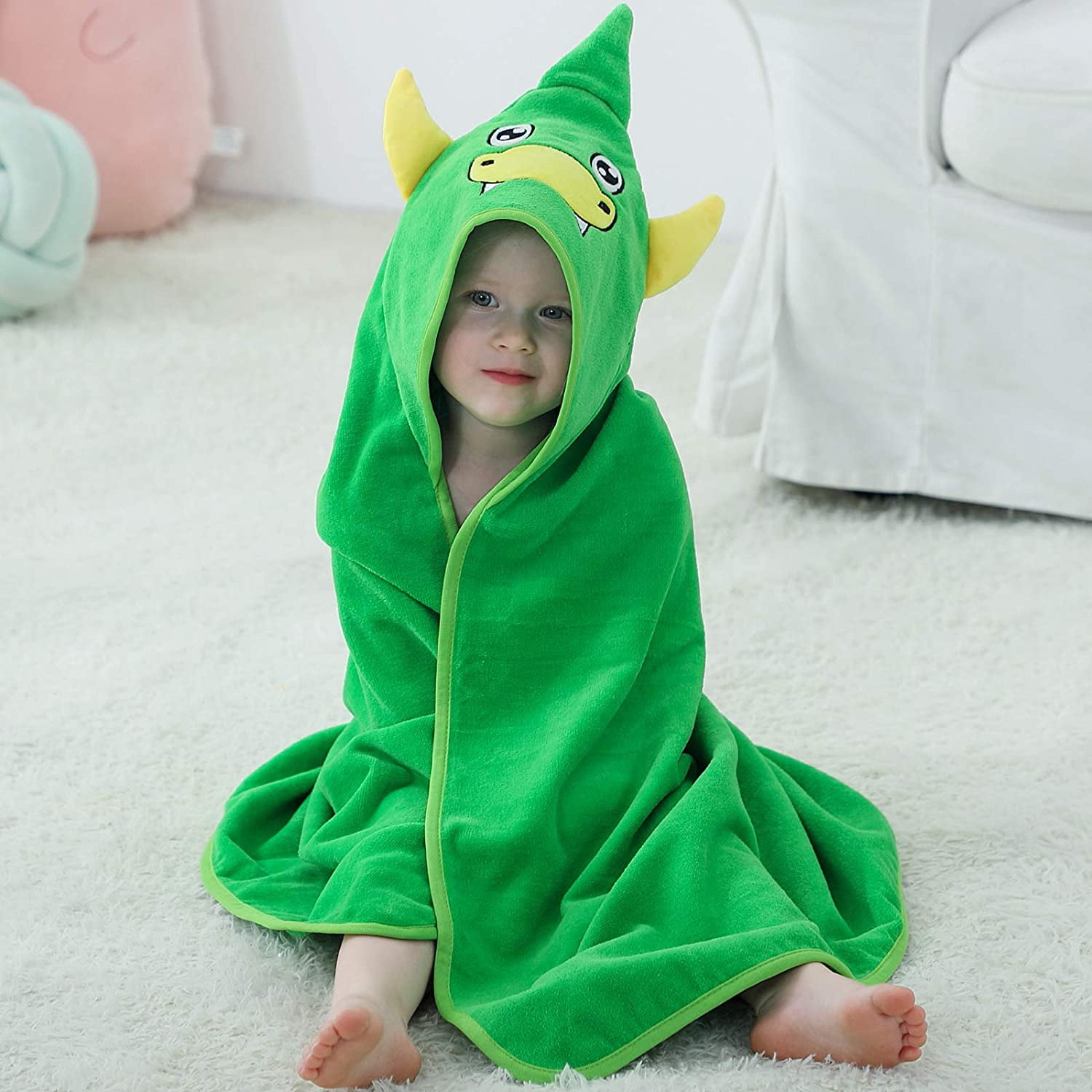 Kids Hooded Towel Ultra Soft 100 Cotton Baby Animal Hooded Towel Super Absorbent Hooded Bath Towels for Kids Thick Perfect Baby Shower Gift Walmart