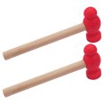 thumbnail image 1 of TAILTOSS 2Ensemble Marteau Simulé Rouge Jouets pour Enfants Atelier de Menuiserie Outil 11.8X2.4X0.5Inch, 1 of 8