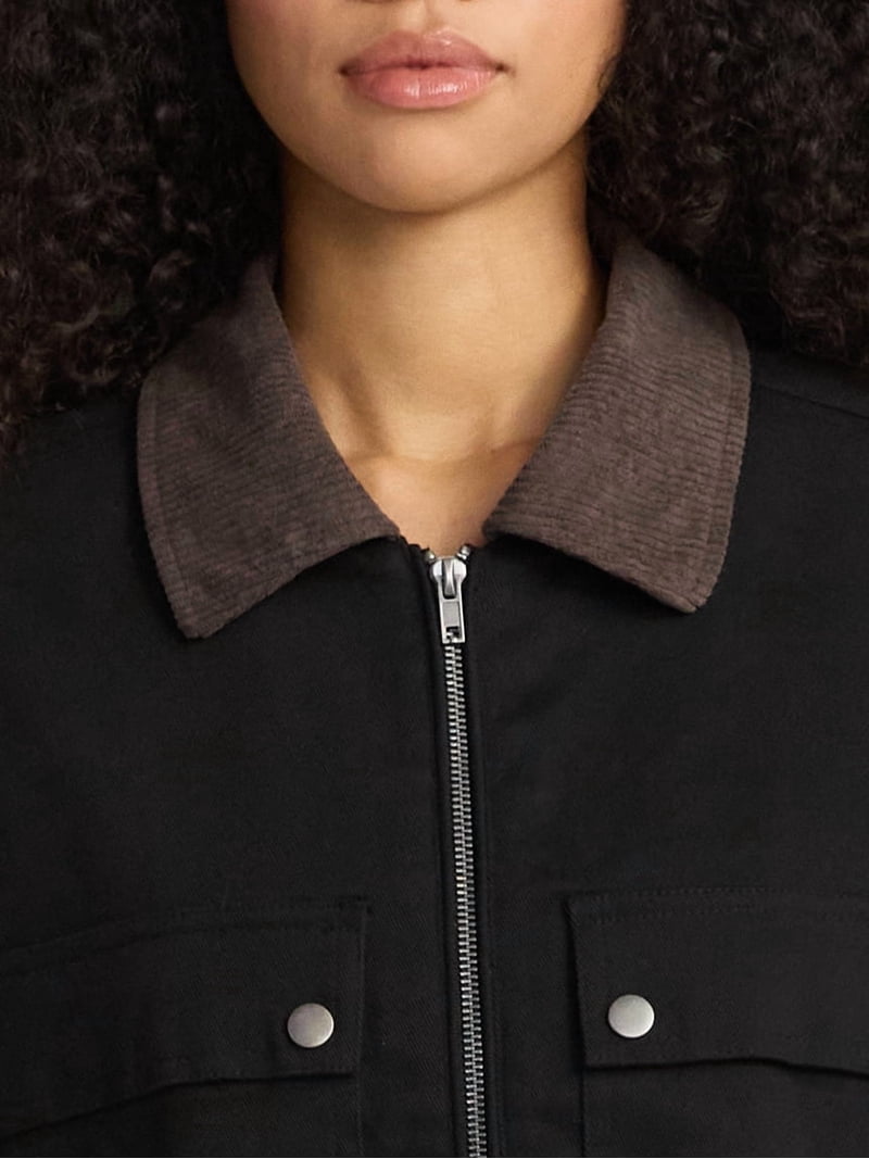No Boundaries Trucker Jacket, Women's - Walmart.com