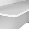 thumbnail image 6 of Studio C 72W Privacy Desk with Shelves in White - Engineered Wood, 6 of 7