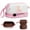 Pink, variant on YOOLIFE Initial Makeup Bag for Women Travel Cosmetic Bag Makeup Organizer Bag Cute Makeup Bag Waterproof Toiletry Bag Personalized Gifts for Women