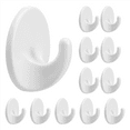 thumbnail image 3 of 12 Pcs Plastic Hooks Self Adhesive, Sticky Hooks Removable Wall Hooks,Stick on Hooks for Hanging Coat Cloth Towel, 3 of 10