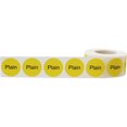 thumbnail image 3 of Plain Deli Grocery Store Food Yellow Labels | 1" Round - 500 Pack, 3 of 3