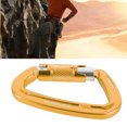 thumbnail image 1 of Auto Locking Climbing Clip, Rock Climbing Safety Lock Strong Load Bearing  for Caving Purple,Gold,Green,Blue, 1 of 7