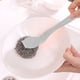thumbnail image 1 of Cepillo de Acero Inoxidable con Mango Largo, Estropajos Metálicos, Removedor de Grasa y Aceite, Diseño Ergonómico, Versátil para Utensilios de Cocina y Limpieza Del Hogar. Tamaño: 25 X 7 X 5 Cm., 1 of 7