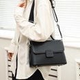 thumbnail image 3 of Bolso de mano 100% de piel auténtica para mujer, moderno, tipo bandolera, de piel de vaca de calidad, tipo mensajero, 3 of 4