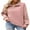 Gossamer Pink, variant on Womens Sweatshirts Casual Long Sleeve Half Zip Sweatshirt Loose Pullover Tops Fall Quarter Zipper Hoodies S-2XL