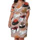 thumbnail image 2 of Sushi Poodle-vestido de noche holgado con bolsillos para mujer ropa de verano vendaje, 2 of 6