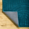 thumbnail image 4 of Mark&Day Wool Rugs, 9x12 Mankato Modern Dark Teal Area Rug, Deep Teal Carpet for Living Room, Bedroom or Kitchen (9' x 12'), 4 of 7