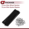 thumbnail image 5 of 72 Set 14G Bicycle Spoke 152mm Bike Wheel Spoke Carbon Steel Black, 5 of 7