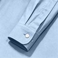 thumbnail image 5 of StSilkitty Button down Shirts for Men Long Sleeve Stand Collar Dress Shirt with Pocket Lightweight Soft Office Work Tops, 5 of 7