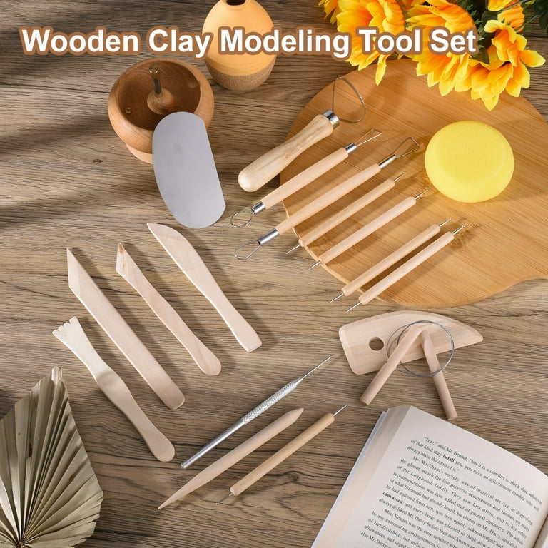 9 Pcs Clay Tools, Sculpting Tools, Clay Wire Cutter, Pottery Tools and Supplies