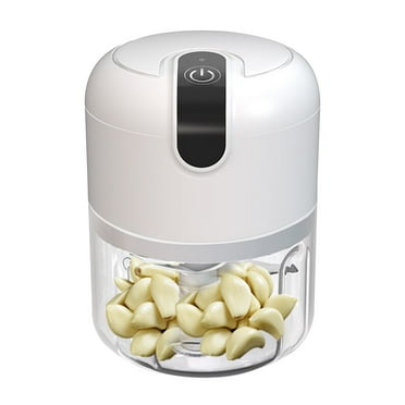 PureCasa Wireless Electric Garlic Chopper, 45W Mini Portable Garlic Masher for Home Kitchen, 250ml Grinder Mincer for Meat Onions Spices Chili, USB Rechargeable, 4.5"x3.6"x3.6", 1PC, White