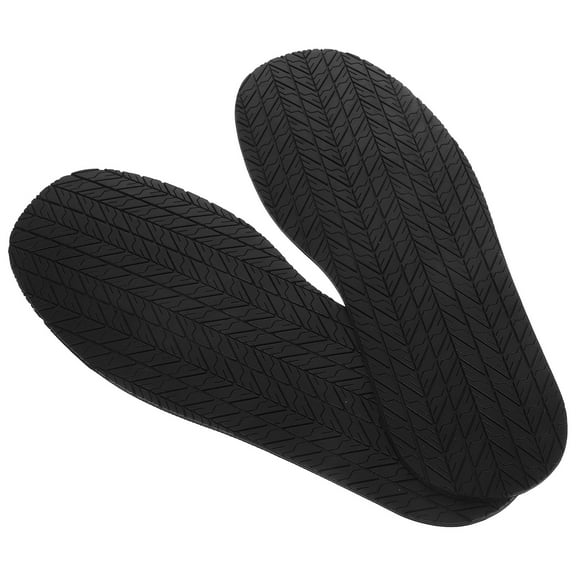 Black Rubber Sole Protectors for Shoes Easy Application Anti-Slip Repair Pads for Sneakers 1 Pair