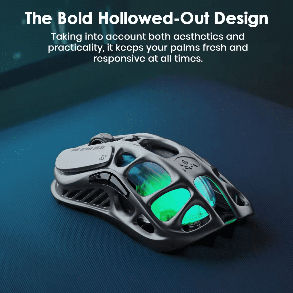 GravaStar M1 Lightspeed Wireless Gaming Mouse, Silver,Magnesium Alloy Material