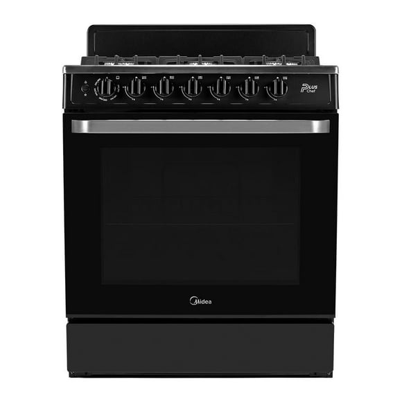 Estufa MIDEA MGS30FS1BEABB 30 Pulgadas con Copete Negra