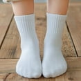thumbnail image 4 of Eltusu Baby Boys Cotton Socks, Running Mid-Calf Breathable 5 Pieces Spring Fall Socks White Size 1-3 T, 4 of 7