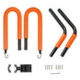 thumbnail image 1 of Mistaha Orange Aluminum Bicycle Surfboard Rack Set - Easy Mount Bike Surfboard Holder, 1 of 6