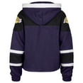 thumbnail image 3 of Women's '47 Purple Los Angeles Lakers 2024/25 City Edition Superior Cropped Lace-Up Pullover Hoodie, 3 of 3