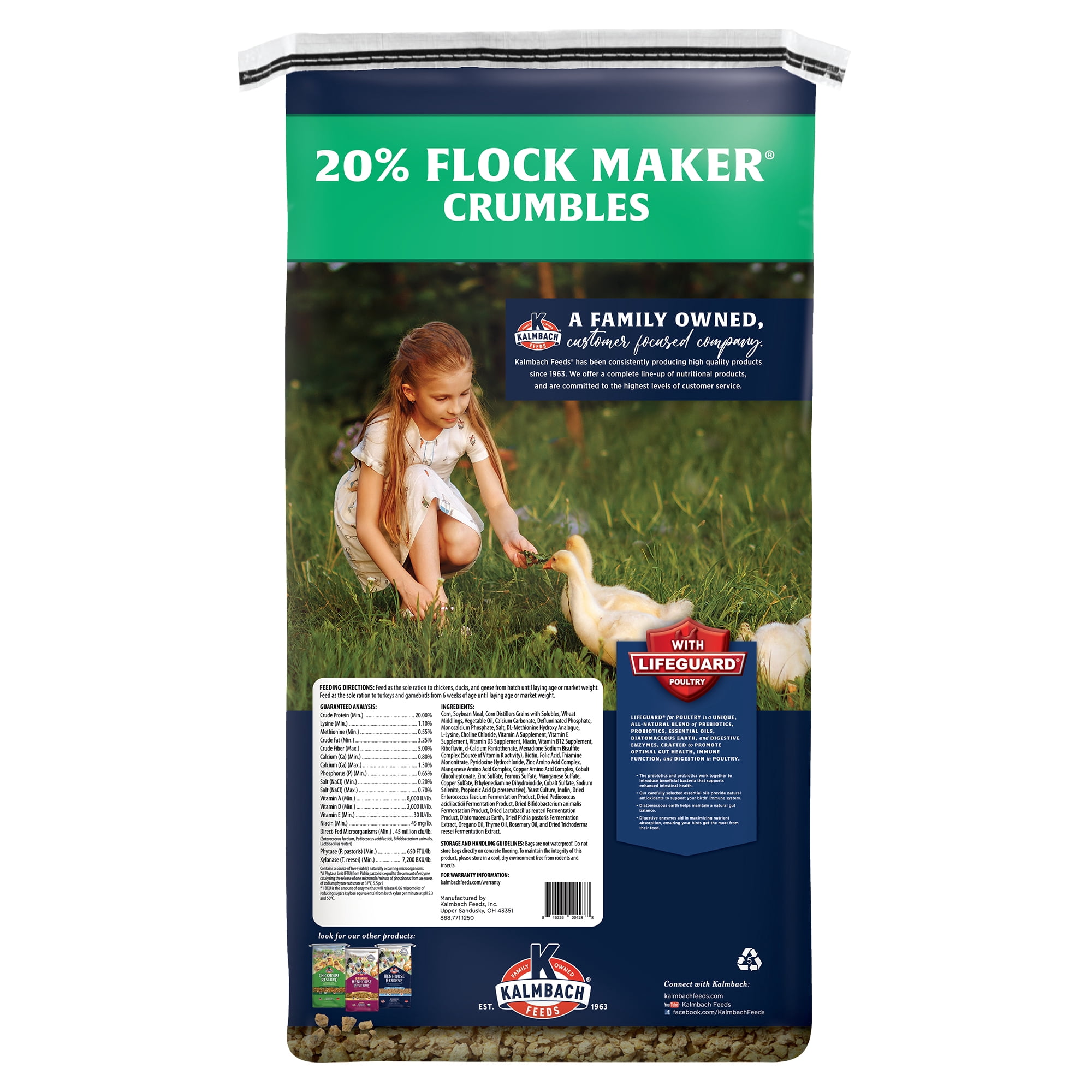 Kalmbach Feeds All Natural 20% Flock Maker Crumble, 50 lb
